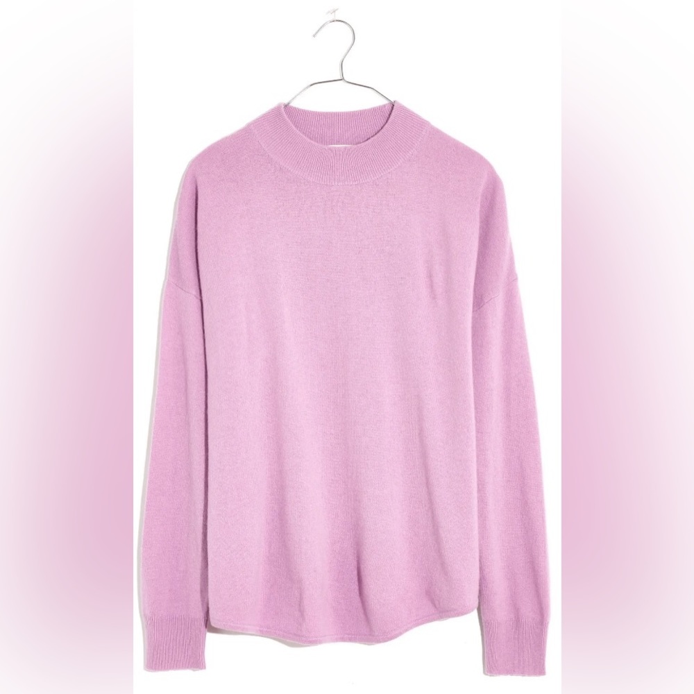 NWT Madewell Lilac Ashbury Mockneck Sweater Size XXS
